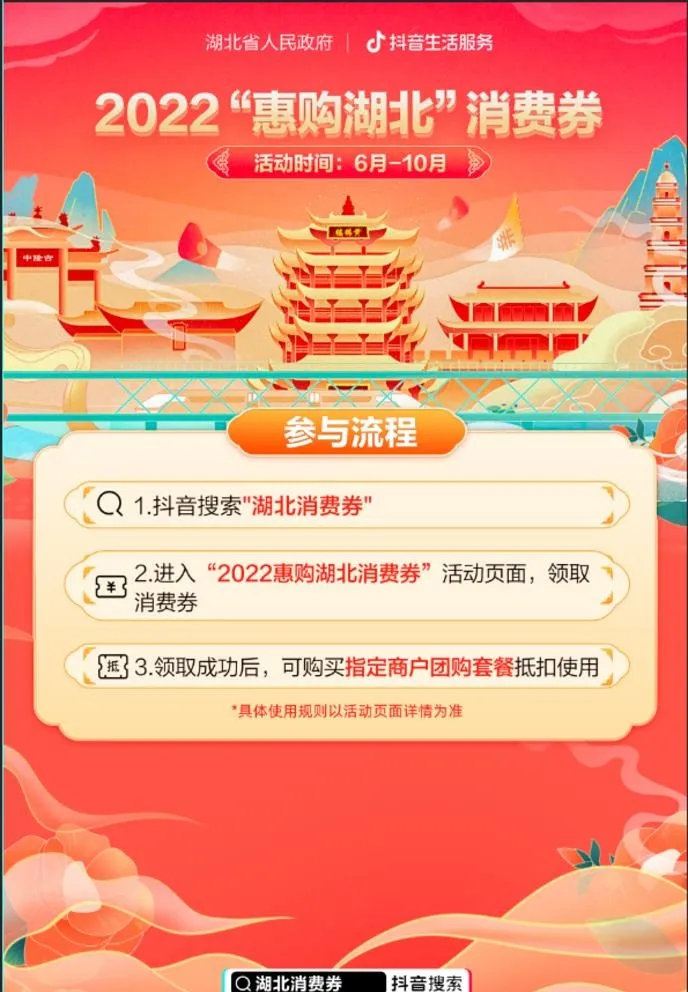 2022惠购湖北消费券海报图片(7087x10630)psd模版下载