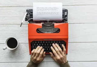 打字机特写图片