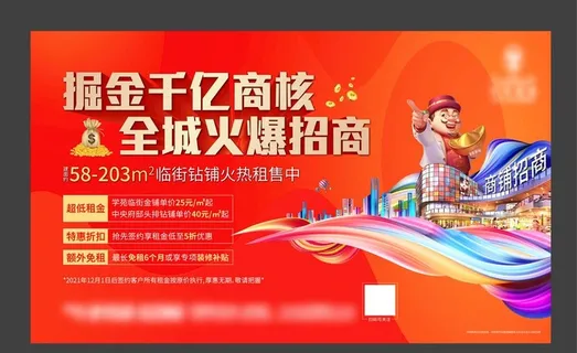 商铺招商画面图片