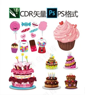 87卡通蛋糕图片