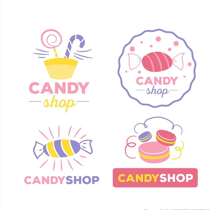 糖果店LOGO图片eps,ai矢量模版下载