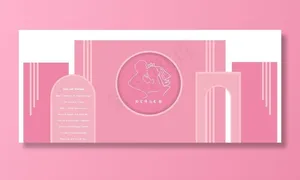 粉色婚礼背景图片