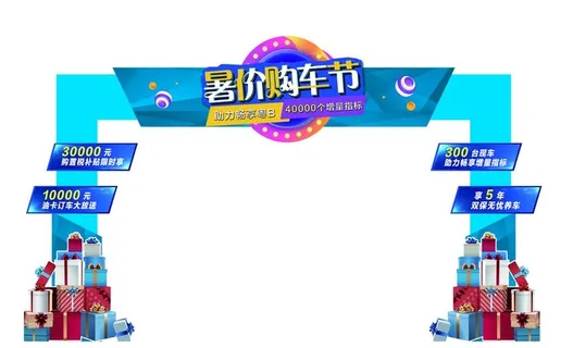 活动门头龙门架图片