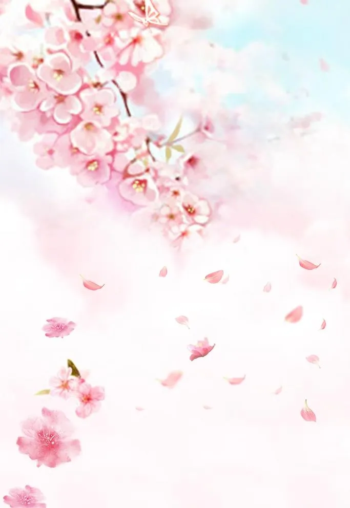 花瓣背景图片(3545x5315)psd模版下载