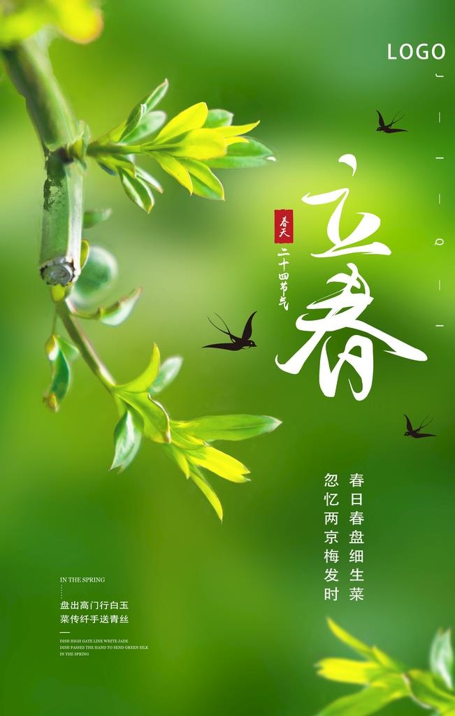 立春海报图片(2835x4252)psd模版下载