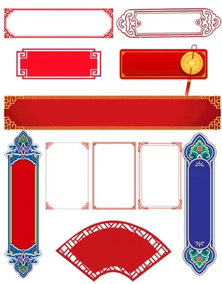 时尚手绘边框素材图片