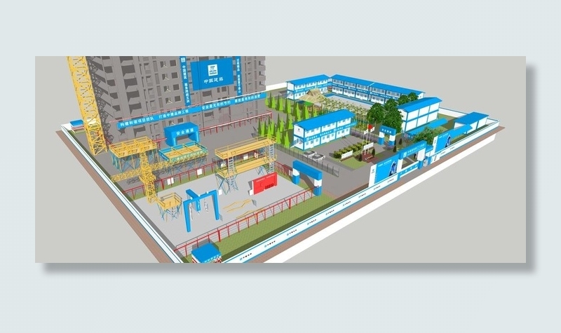 中建工地 建筑工地 模型 SU图片