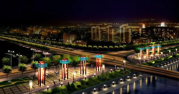 城市夜景效果图图片