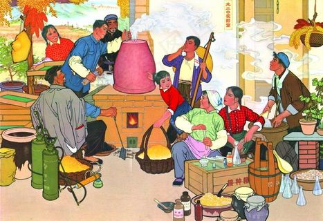 70年代  做饭 吃饭图片