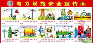 电力设施安全宣传画图片