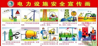 电力设施安全宣传画图片