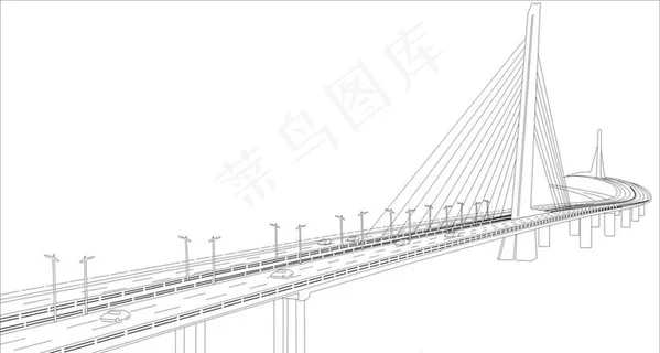 线条桥梁图片