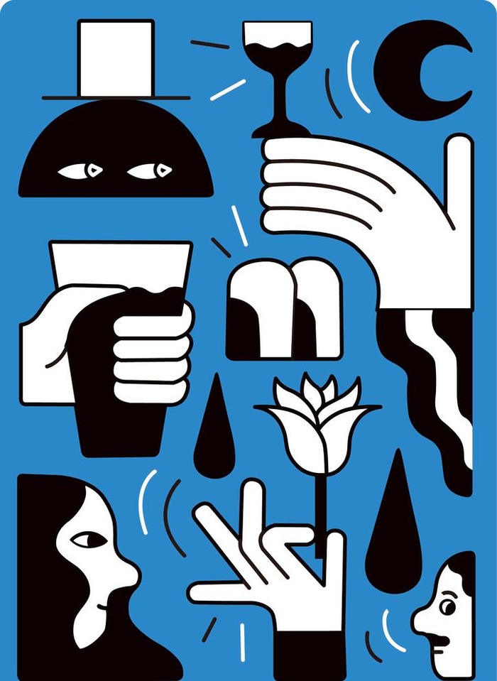 抽象涂鸦画面图片