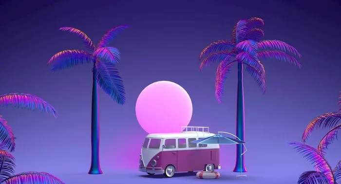 创意夏日场景图片