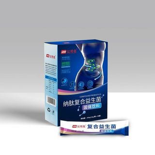 益生菌包装蓝色肠道药包装图片