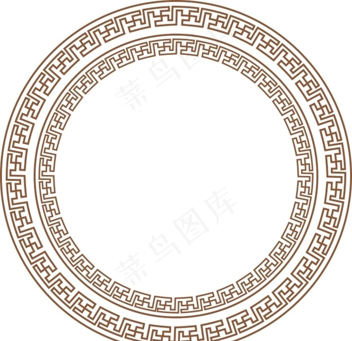 传统圆形边框图片cdr矢量模版下载
