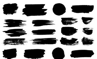 毛笔笔触 笔刷图片