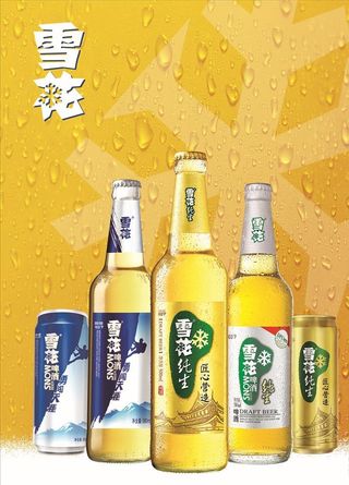 雪花啤酒组合海报图片
