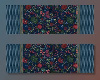 手绘定位花图片