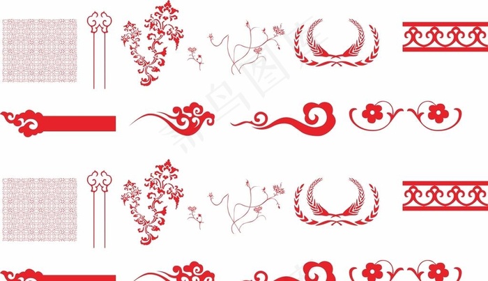 喜庆边框 中国风素材图片