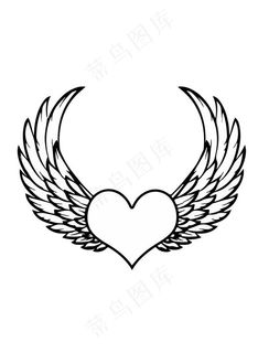 心形翅膀图片