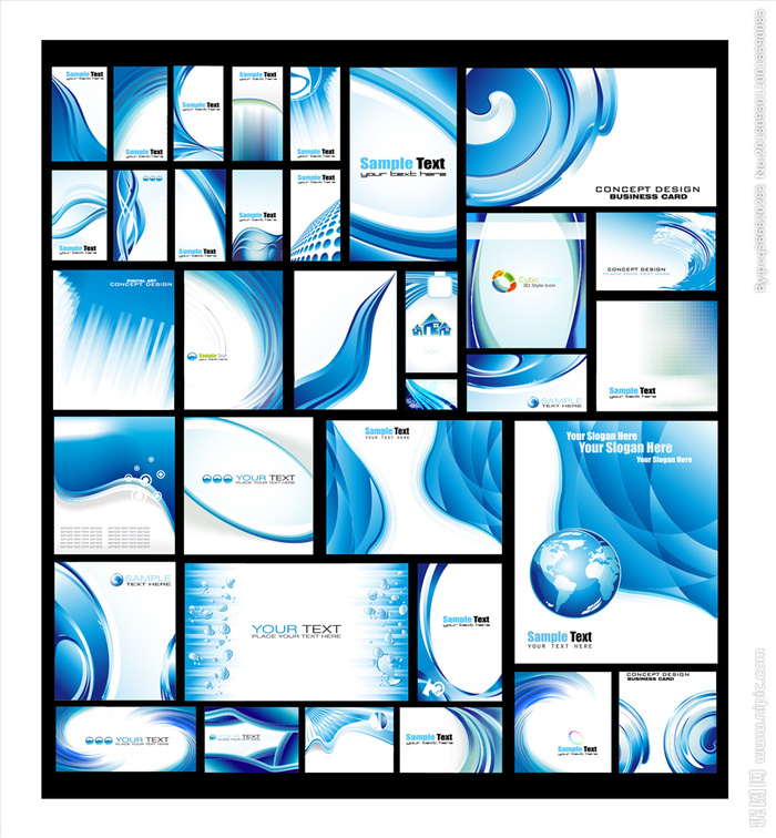 科技背景-蓝色完美线条图片