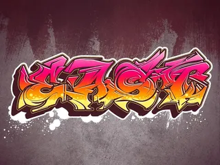 嘻哈涂鸦英文艺术字图片