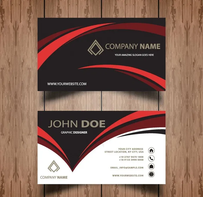 公司名片模板图片eps,ai矢量模版下载