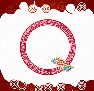 中国风祥云图案花纹底纹PNG图片