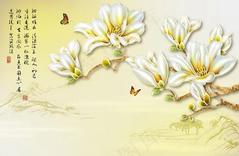 花卉背景墙图片 花卉背景墙图片