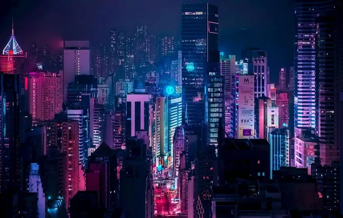 赛博朋克图图片