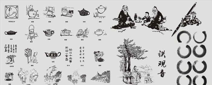 茶文化矢量图图片cdr矢量模版下载
