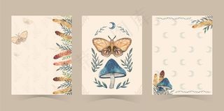 水彩画波西米亚封面图片