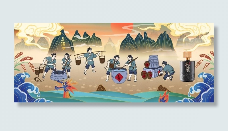 手工匠酿酒图图片