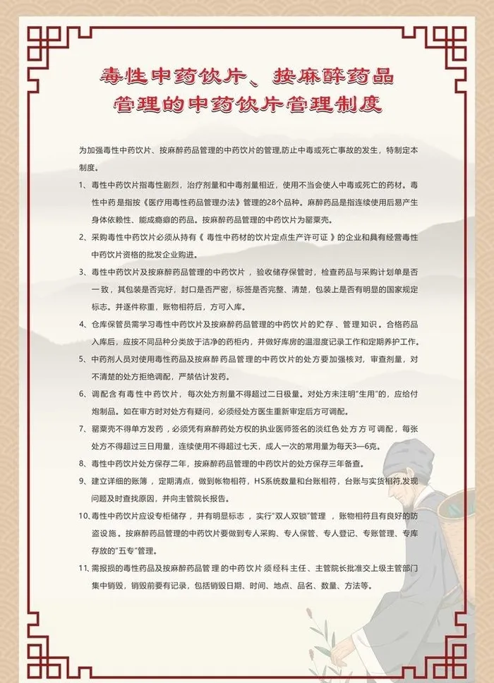 中药房制度牌图片cdr矢量模版下载