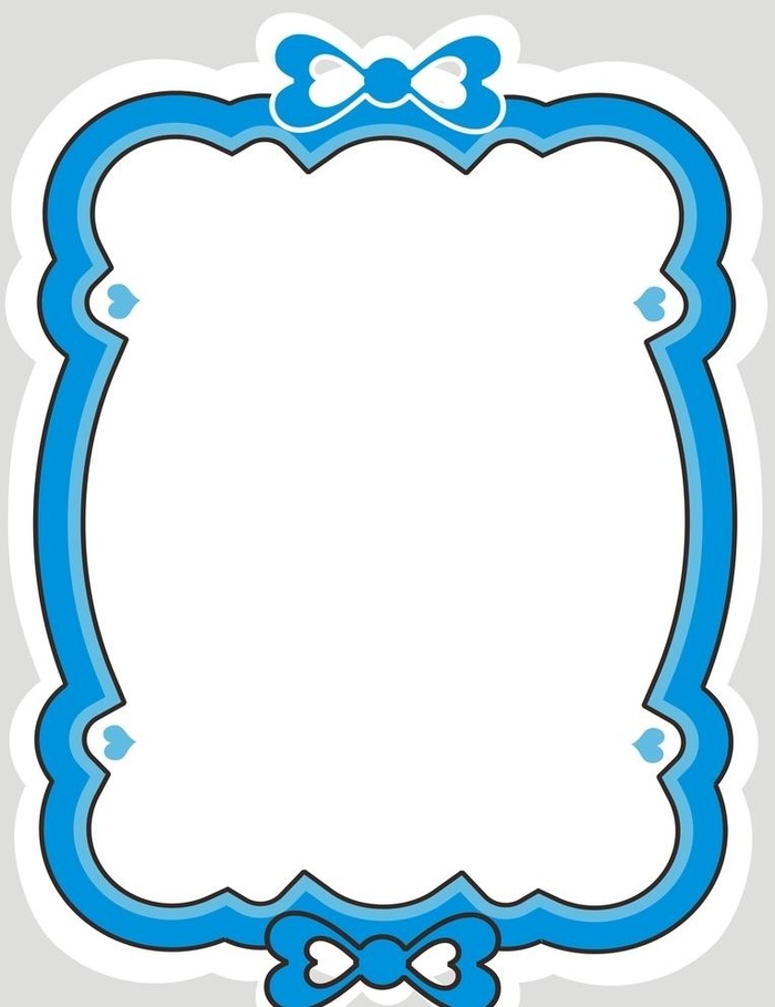 蓝色照片框图片