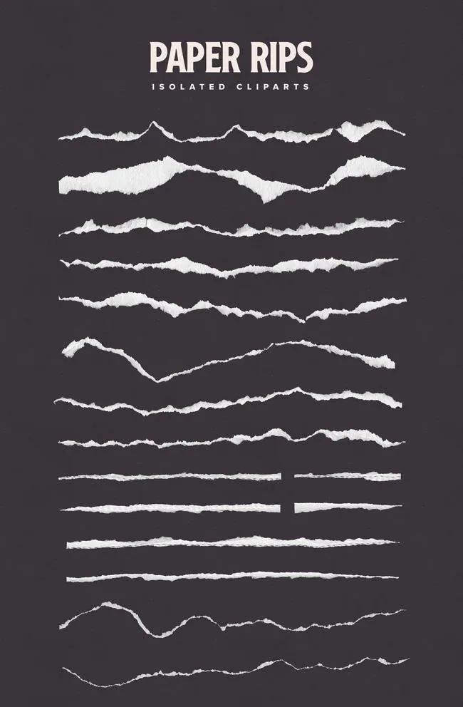 手撕破裂边缘样机图片(3300x5200)psd模版下载