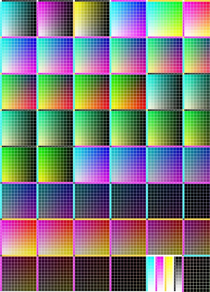 色卡 cmyk 调色盘 数码图片(14700x19570)