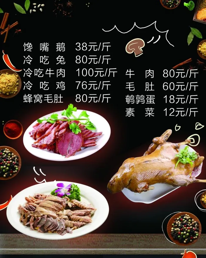 卤味海报图片(2953x3543)psd模版下载