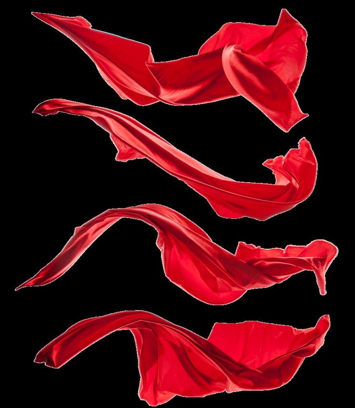 红色布飘带图片