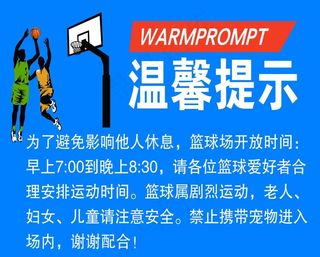 温馨提示 篮球场图片