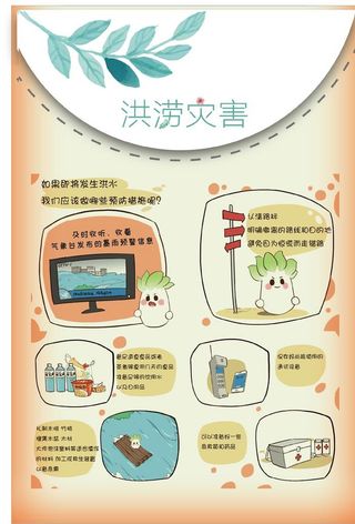 洪涝展板图片