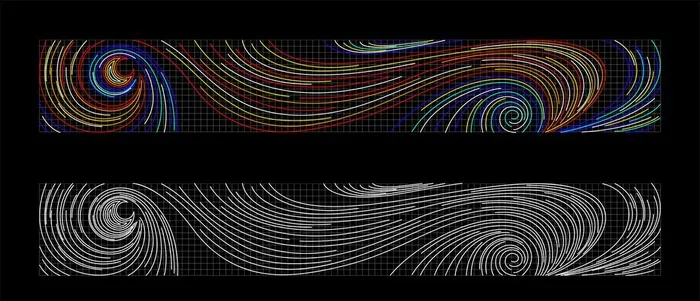 AI矢量星空灯饰画图片ai矢量模版下载
