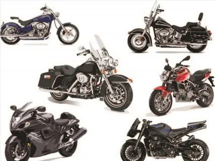 卡通摩托车图片