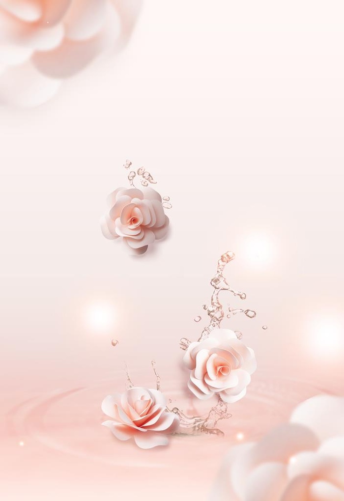 立体玫瑰花背景图片