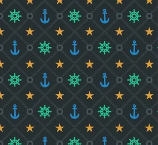 航海元素无缝背景图片