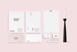 信纸办公文具样机图片