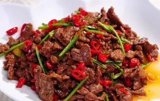 小炒黄牛肉图片