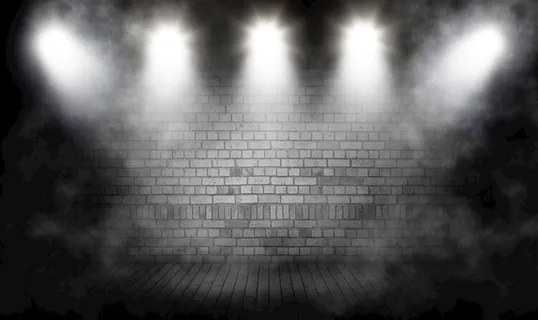 墙面背景聚光灯效果图片