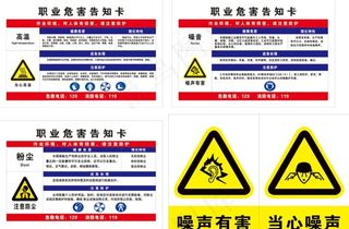 职业危害告知卡图片